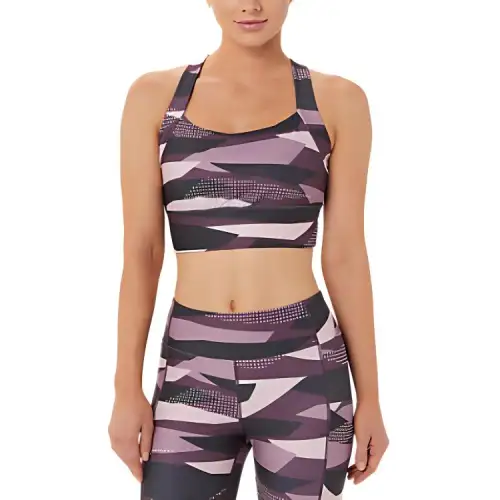 Asics WOMEN'S NEW STRONG 92 PRINTED BRA Sports Underwear Women's Nude Rose Print