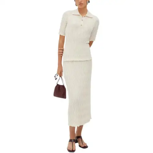 Bottega Veneta Ribbed Skirt