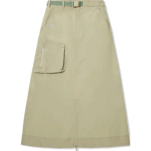 Li Ning Casual Long Skirt Women's Khaki