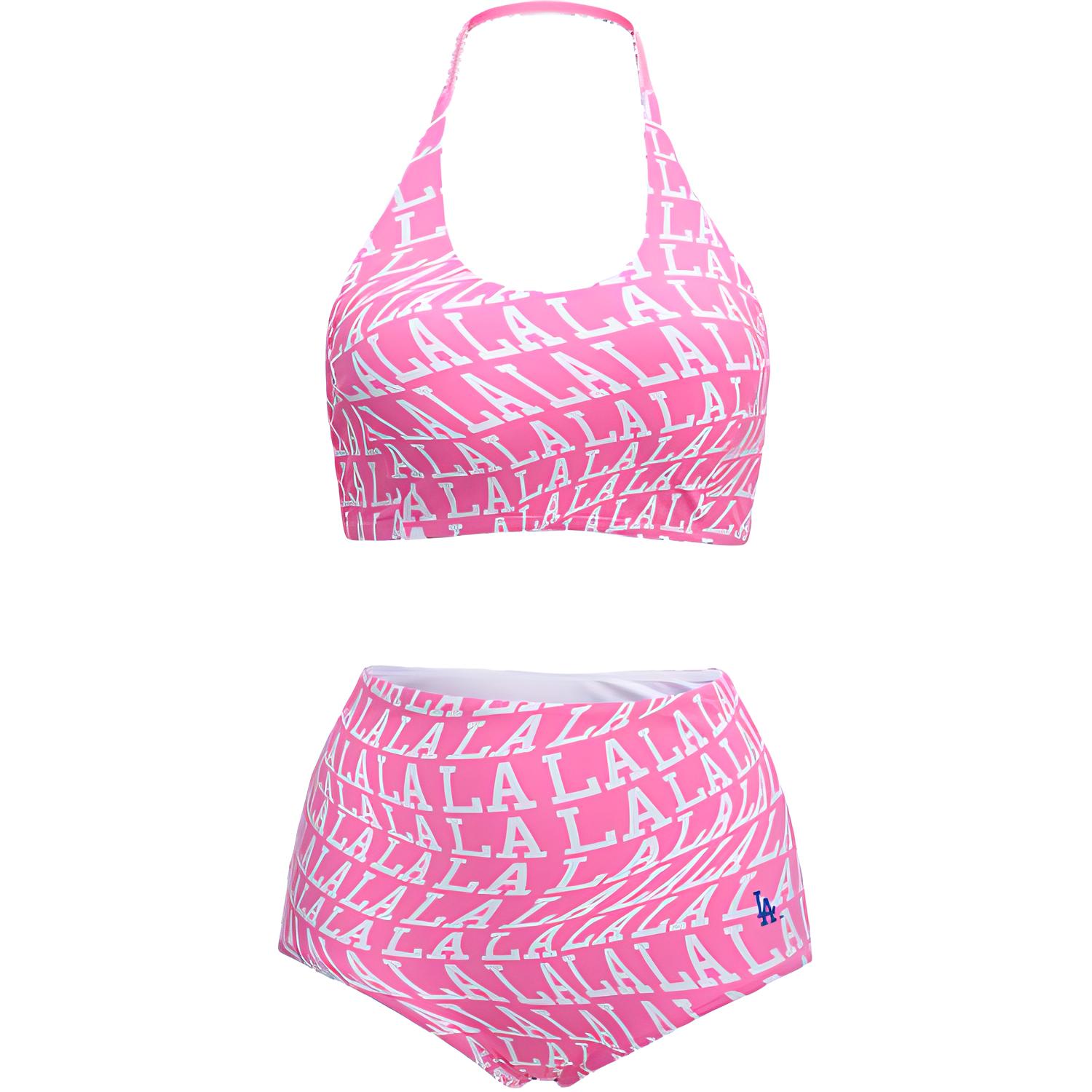 MLB Illusion Two Piece Swimsuit Women’s Dark Pink
