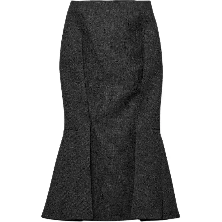PRADA Pleated Midi Skirt