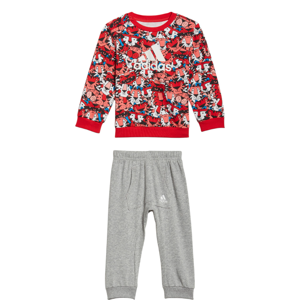 Костюм adidas Спортивный (красно-серый)
