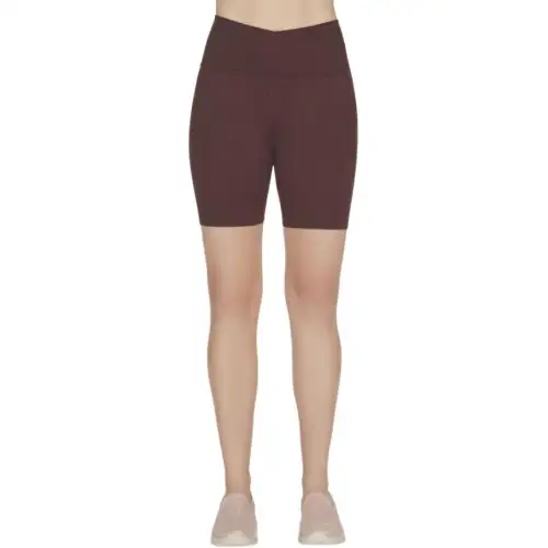 Skechers GO SCULPT 6 Inch Bike Short Sports Shorts Women's Brown