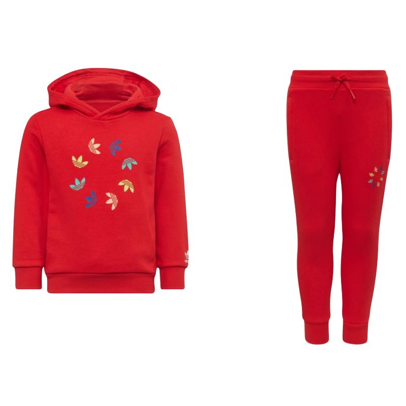 Спортивный костюм adidas originals HOODIE SET (красный)