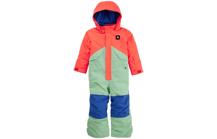 Burton, children's ski breathable keep warm quick dry multicoloured ski suit