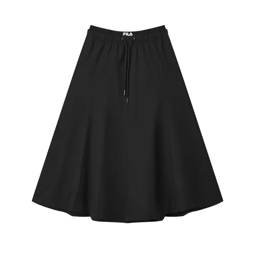 FILA MILANO Casual Long Skirt Women's Jet Black
