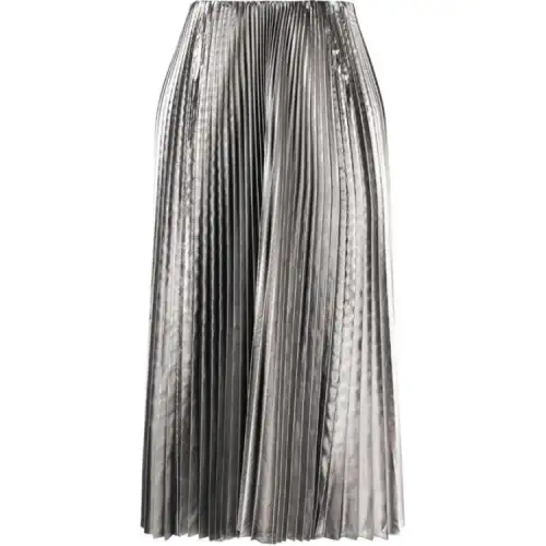Balenciaga Metallic Pleated Skirt