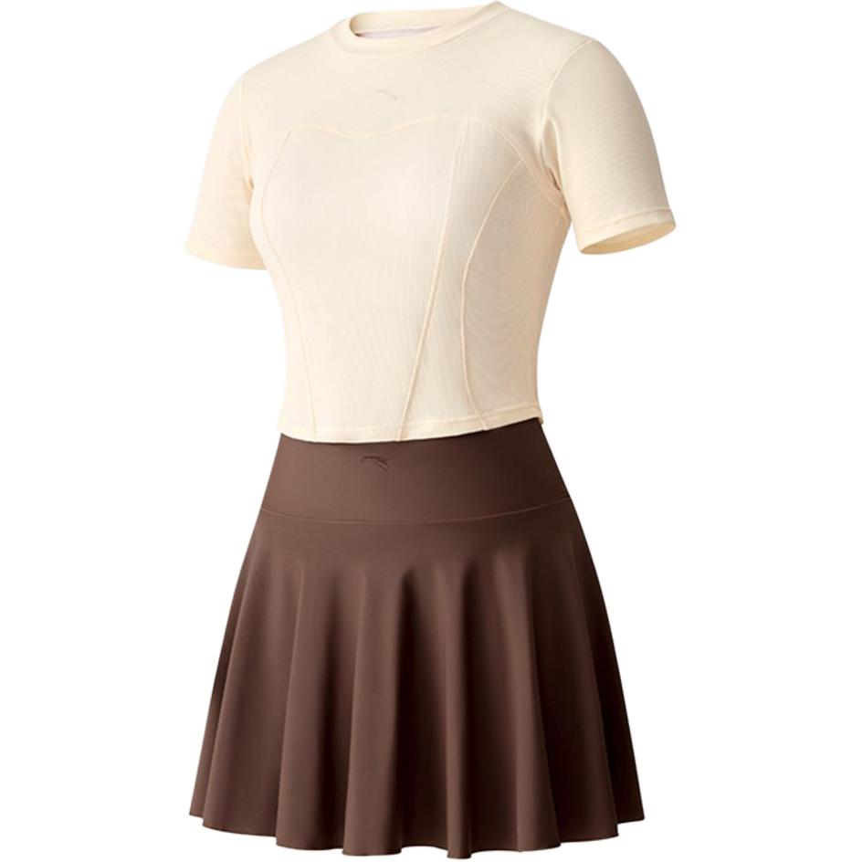 Anta Two Piece Swimsuit Women's Ecru/Coffee