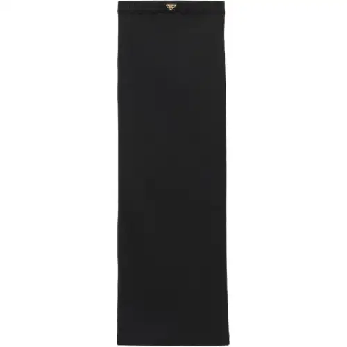 PRADA Ribbed Jersey Midi Skirt