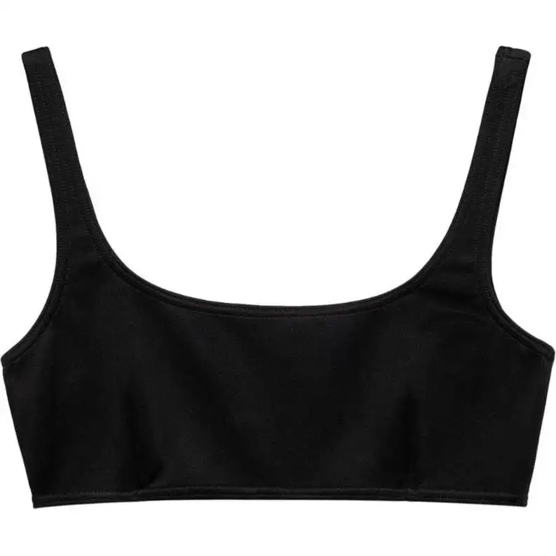 Prada interlock-weave square-neck bikini top