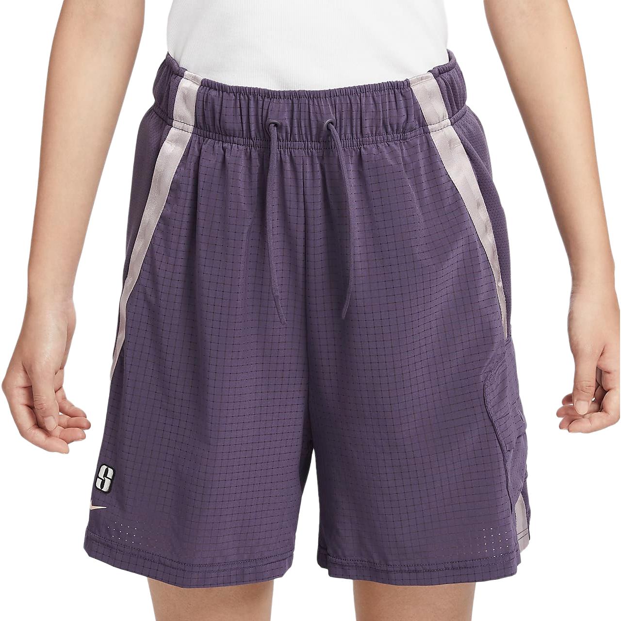 Nike Dri Fit Sabrina Basketball Shorts Women’s Dark Purple/Light Mineral Purple/Washed Coral Red