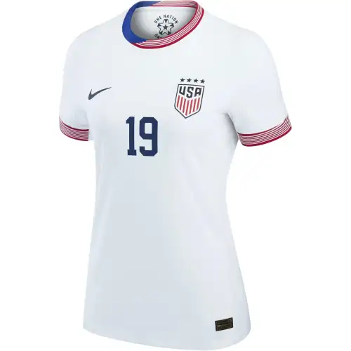 Nike Crystal Dunn USWNT 2024 Match Away Dri FIT ADV Soccer Jersey Women's White