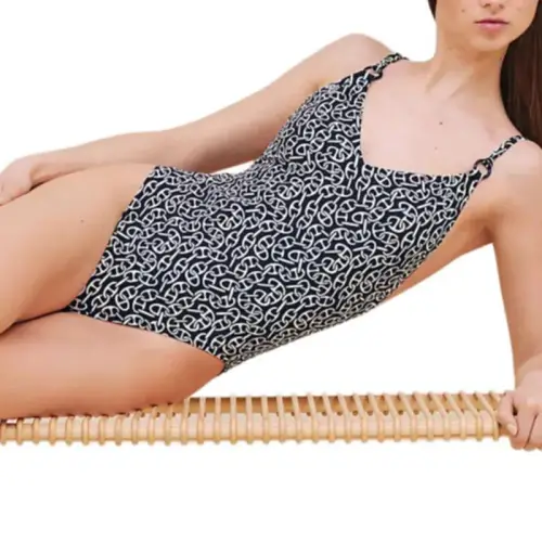 HERMES One piece Swimsuit Women's Black