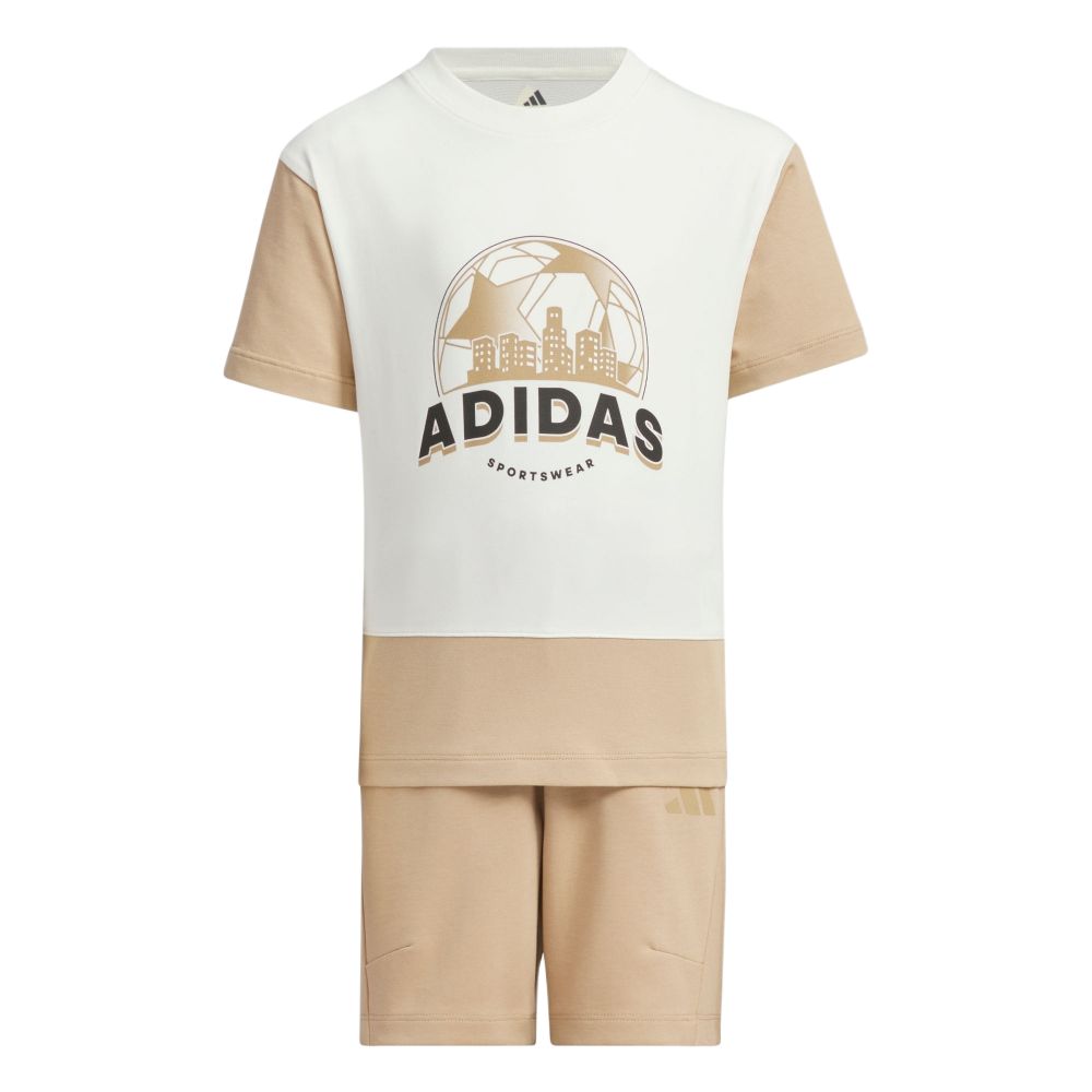 Мужская футболка adidas Костюм (бежево-песочная)