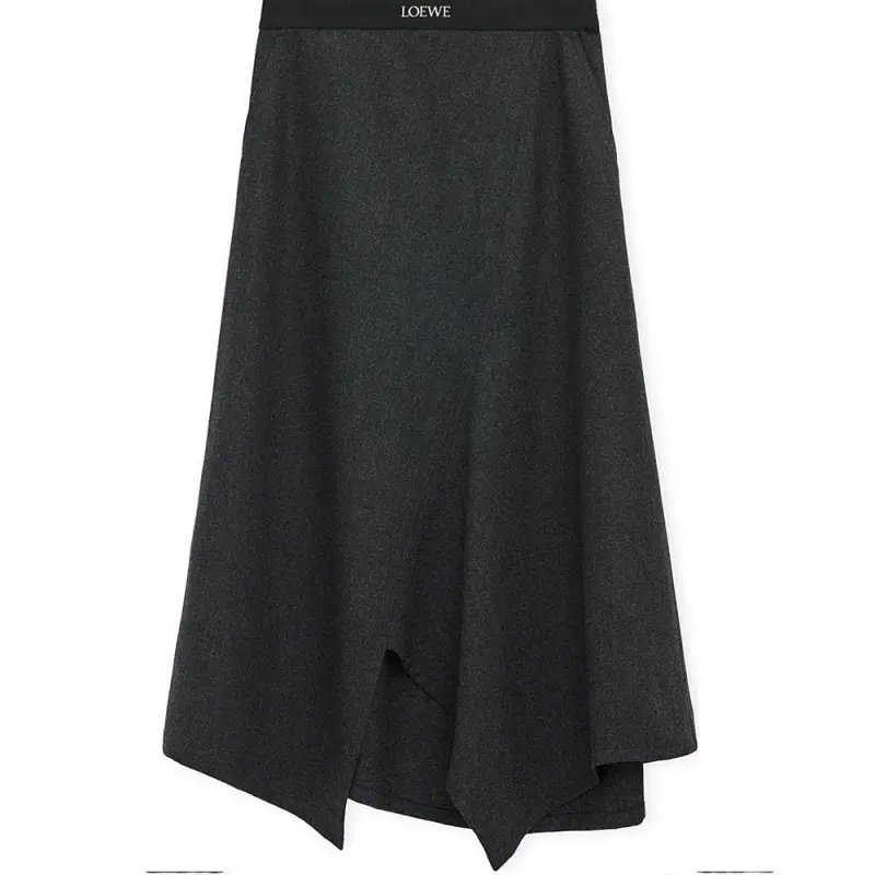 LOEWE SS25 Women's Pre Selection Collection Casual Long Skirt Women's Mixed Carbon