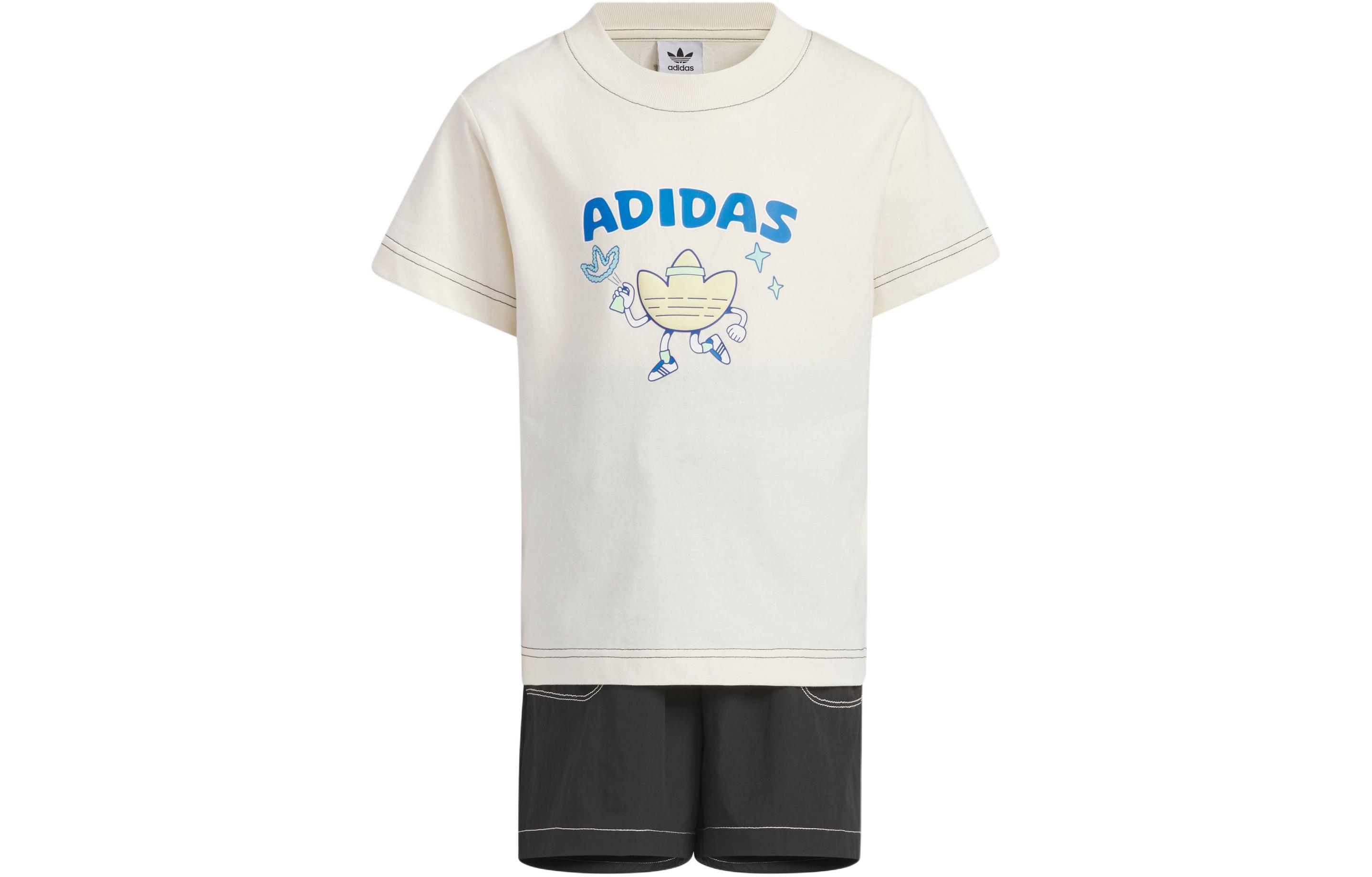 Мужской худи adidas originals Детский костюм (бело-черный)