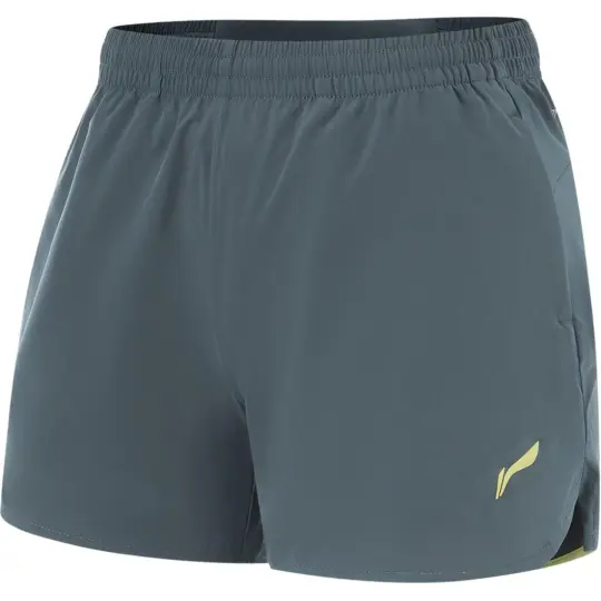 Li Ning Running Collection Sports Shorts Women's Snail Dark Cyan