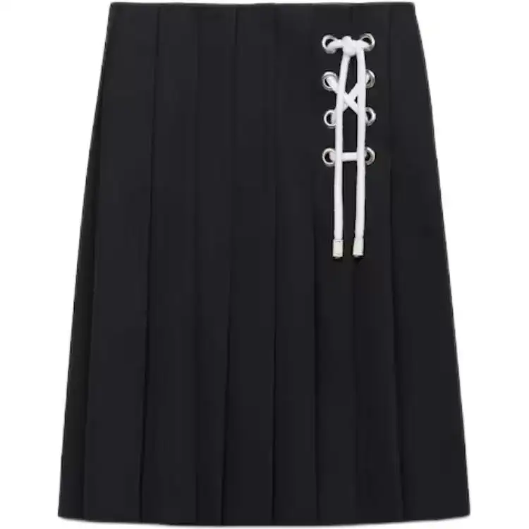 PRADA SS25 Casual Long Skirt Women's Blue