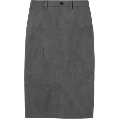 GUCCI Embroidered logo Midi Skirt