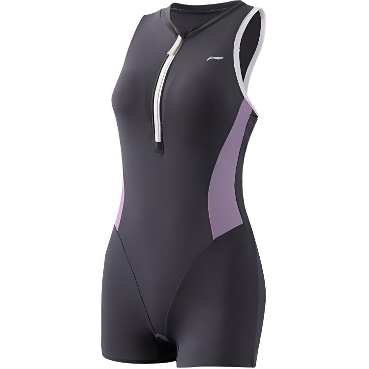 Li Ning One piece Swimsuit Women’s Taro Purple Powder
