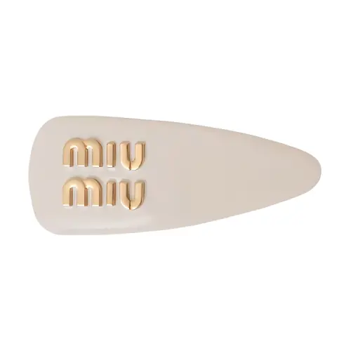 Miu Miu leather hair clip