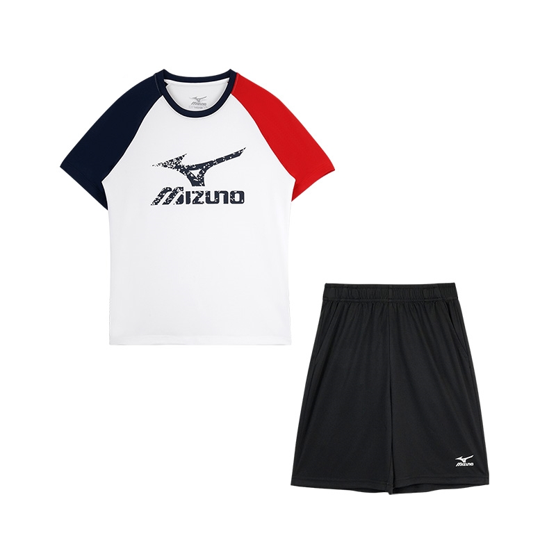 Детский костюм Mizuno Logo Set (синий)