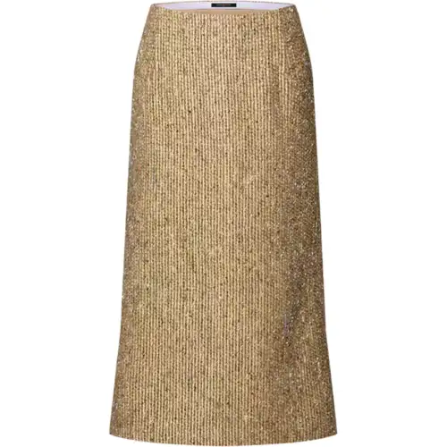 LOUIS VUITTON Lurex Tweed Pencil Skirt