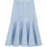 LOEWE Flared Hem Midi Skirt 'Light Blue'