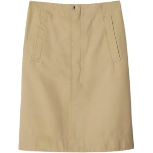 Burberry poplin midi skirt