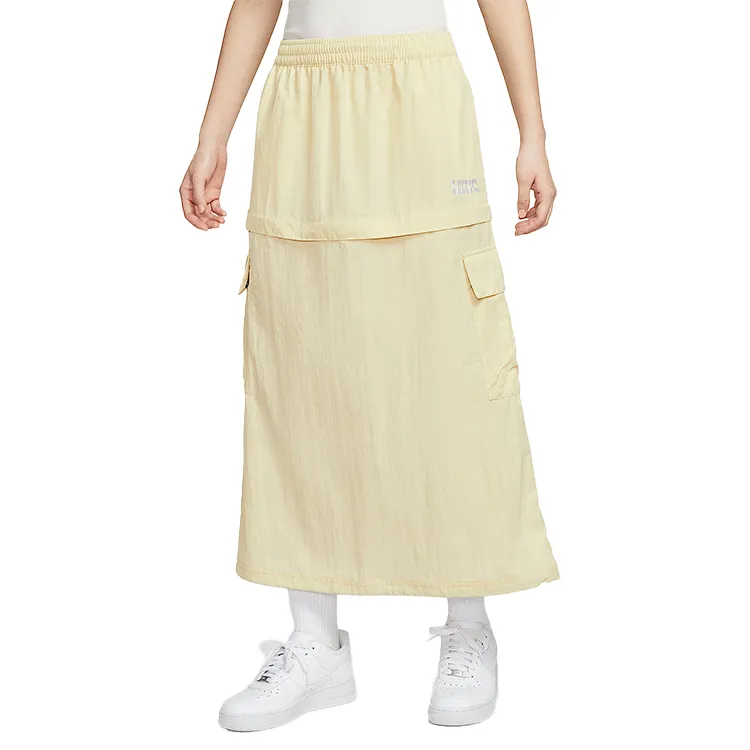 Nike Sportswear Casual Long Skirt Women's Light Khaki