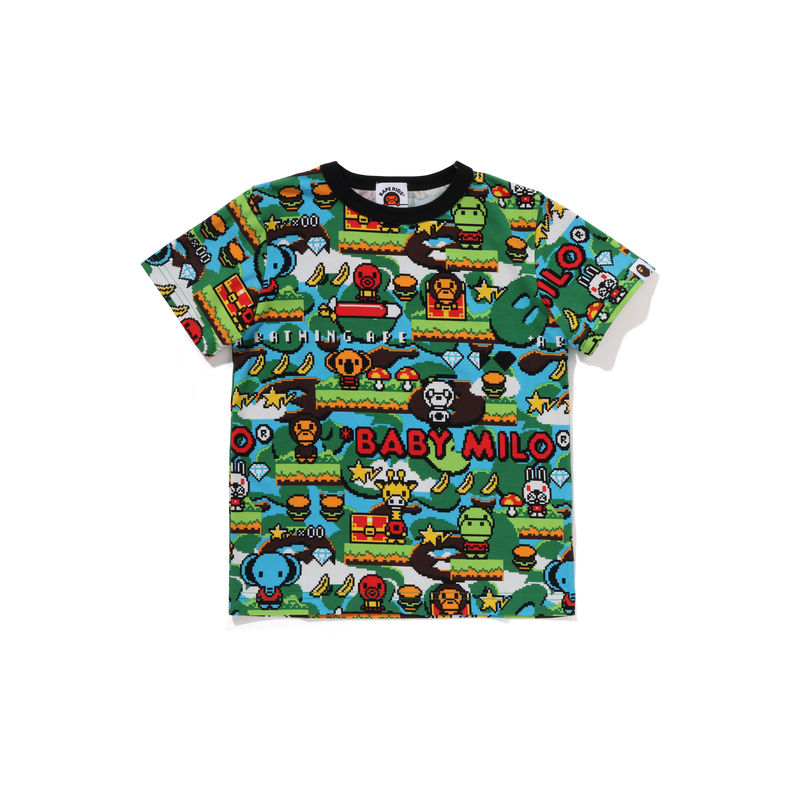 Футболка A BATHING APE Baby Milo Pixel (разноцветная)