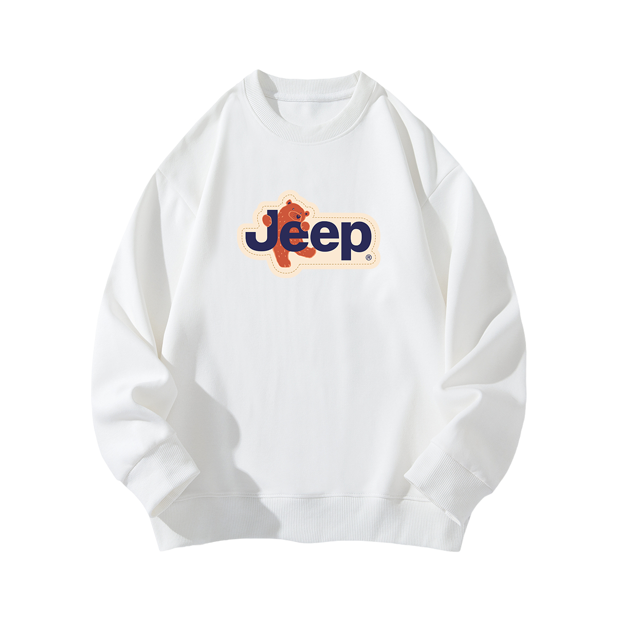 Унисекс свитшот Jeep logo (бежевый)