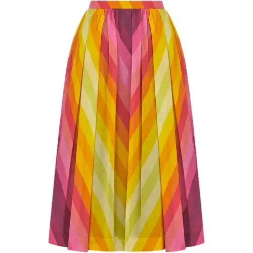 DIOR Casual Long Skirt Women's Multicolor