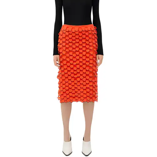 Bottega Veneta Casual Long Skirt Women's Orange