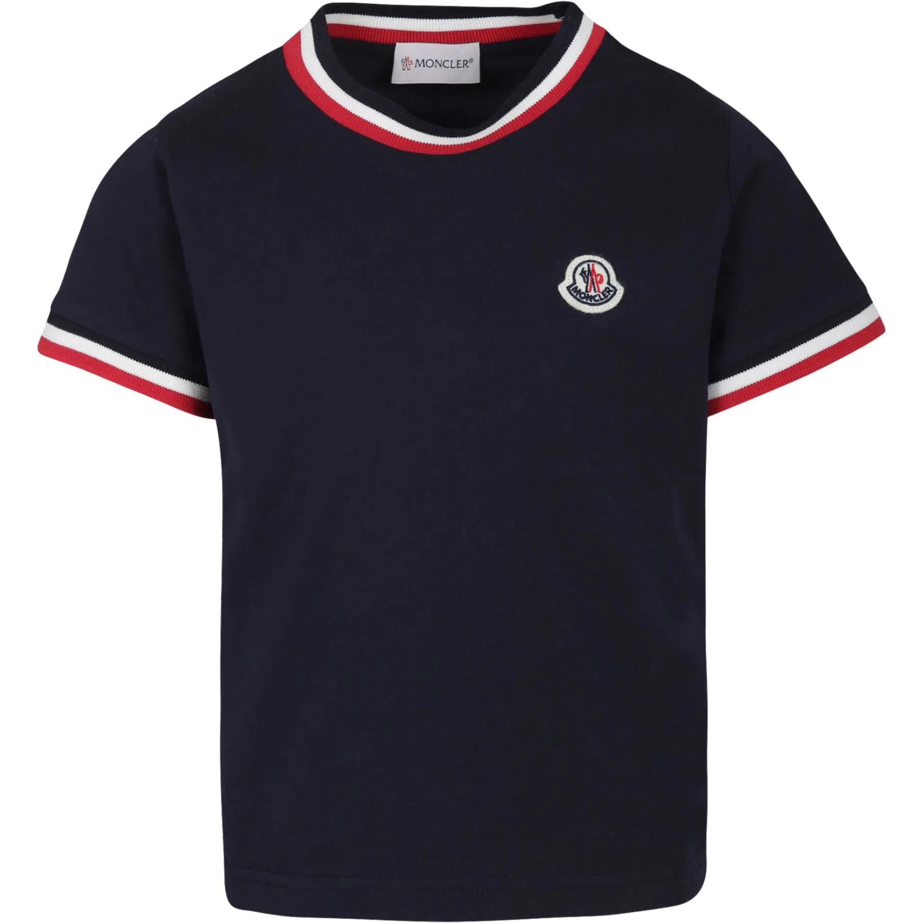 Мужская футболка Moncler (синий)