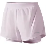 Li Ning Sports Shorts Women's Lotus Red Purple