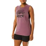 Asics MUSCLE TANK MOUNTAIN Sport Vests Women's Dark Red Umber