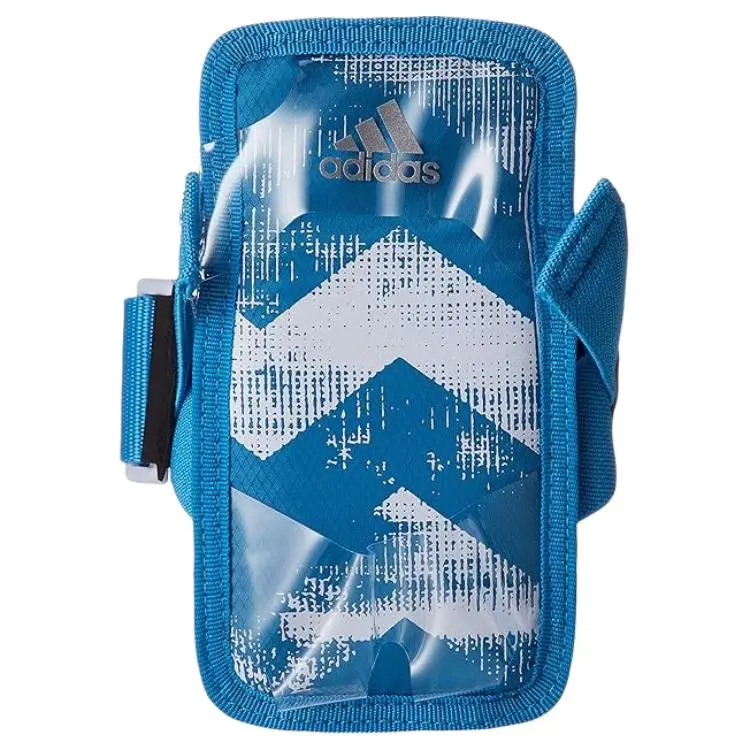 Adidas Polyester Cell Phone Pouch Unisex Blue & Gray