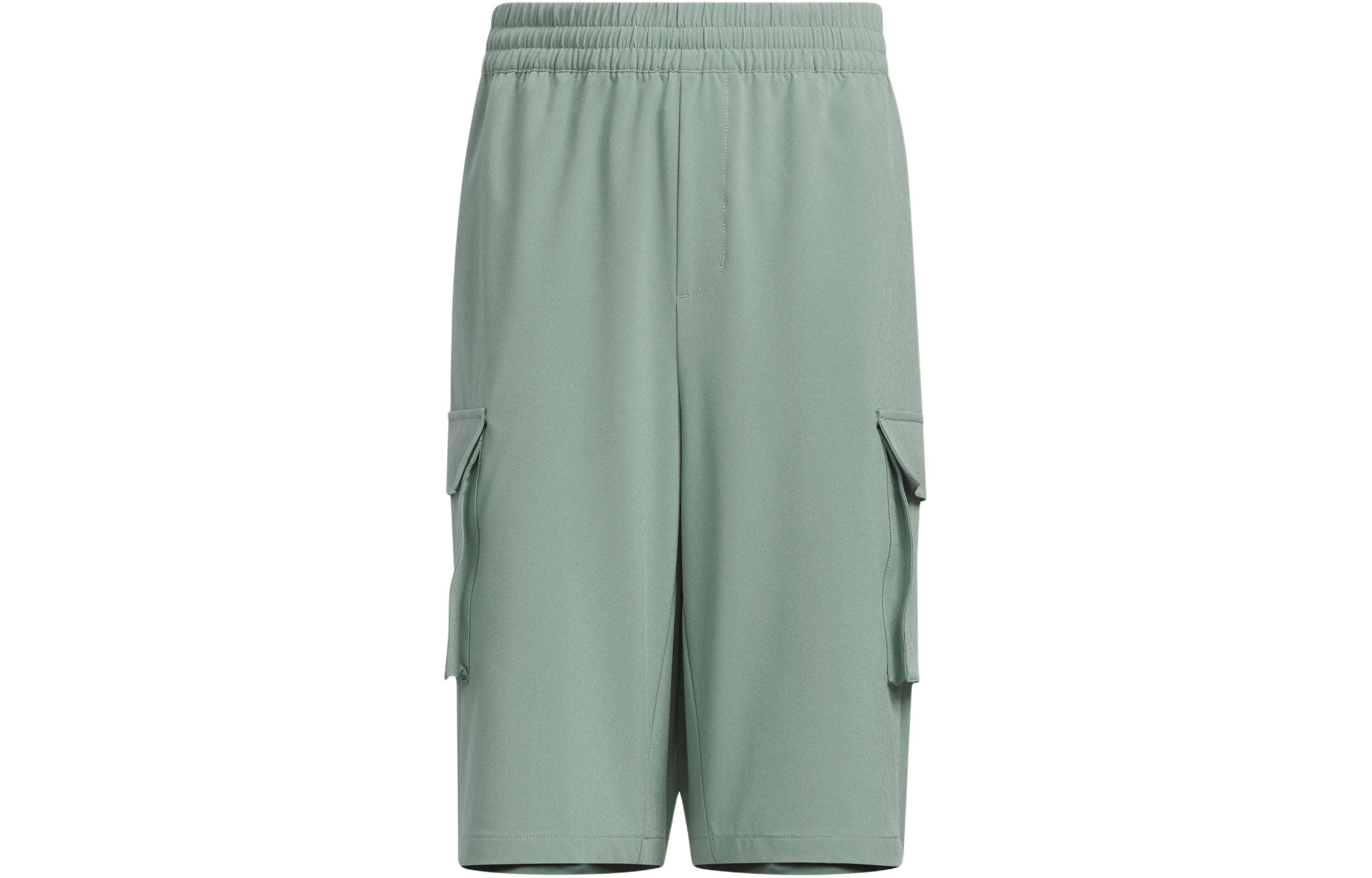 Мужские шорты adidas originals (серо-зеленые)