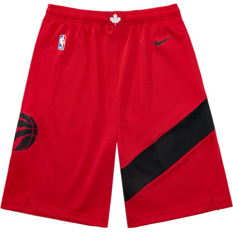 Nike X NBA Youth Toronto Raptors Simple Basic Quick-drying Elastic Waist Versatile Casual Shorts Red
