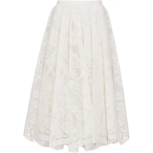 DIOR Casual Long Skirt Women's Ecru