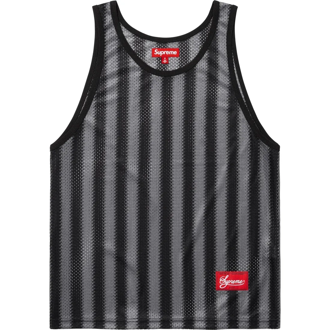 Supreme Stripe Mesh Tank Top