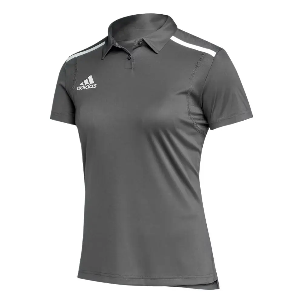 Adidas Women's Team Issue Polo Shirt Team Grey Four/White