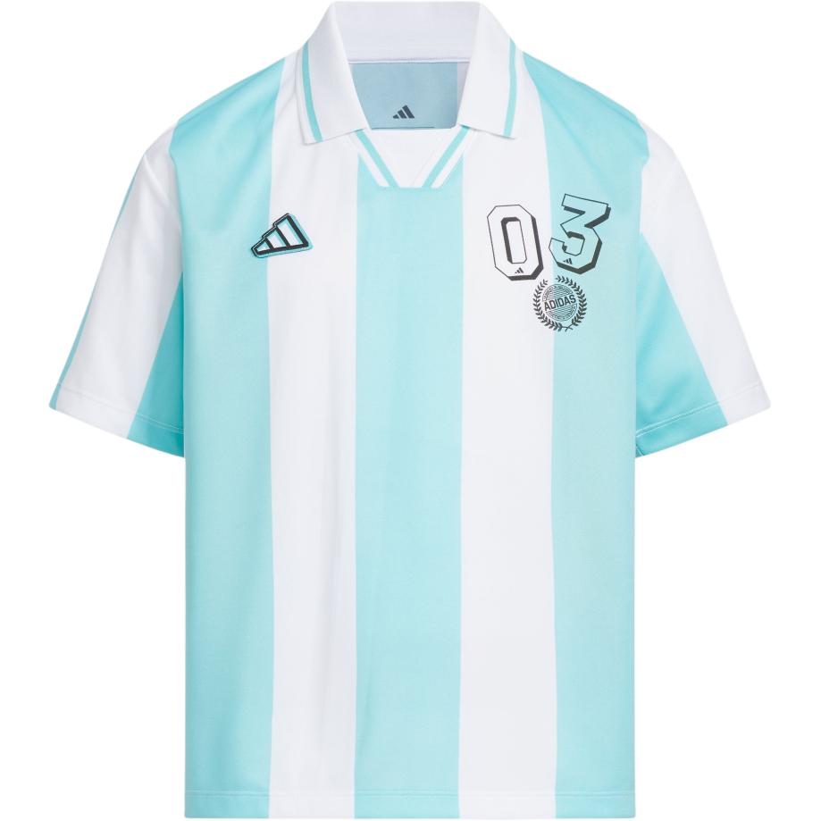 Детская футболка adidas adidas ClimacoolT SS25 / (бело-голубая)