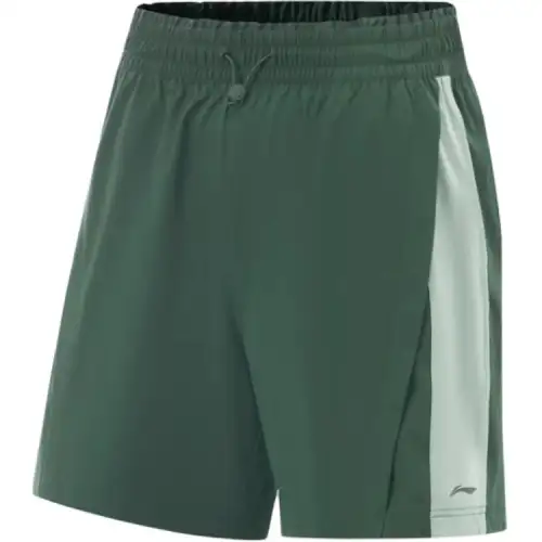 Li Ning Fitness Series Sports Shorts Women's Mountain View Green/Tallow Green