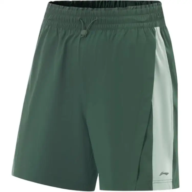 Li Ning Fitness Series Sports Shorts Women's Mountain View Green/Tallow Green