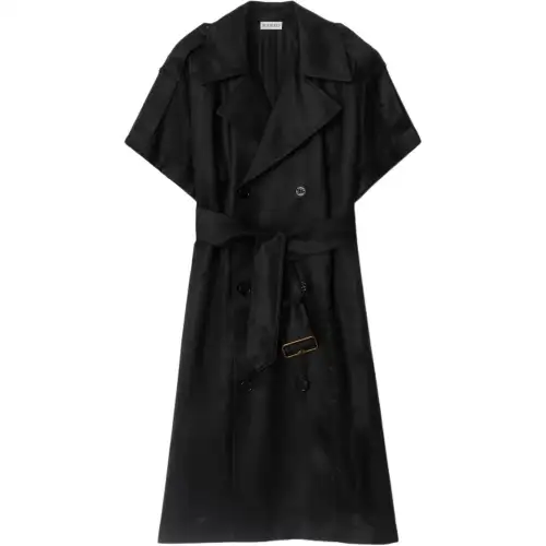 Burberry SS25 Short Sleeved Dress Women's Black