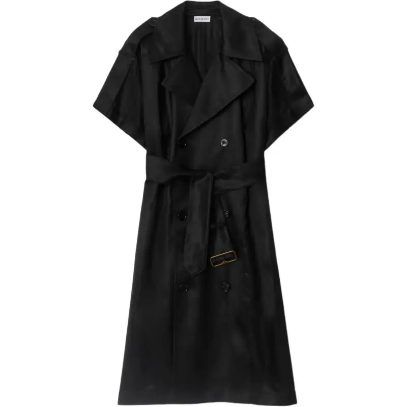 Burberry SS25 Short Sleeved Dress Women's Black