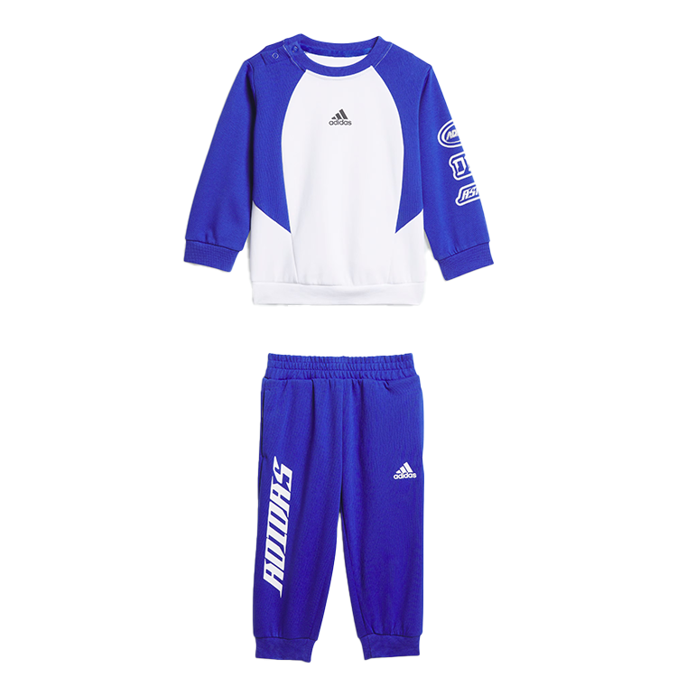 Детский костюм adidas со свитшотом (сине-белый)