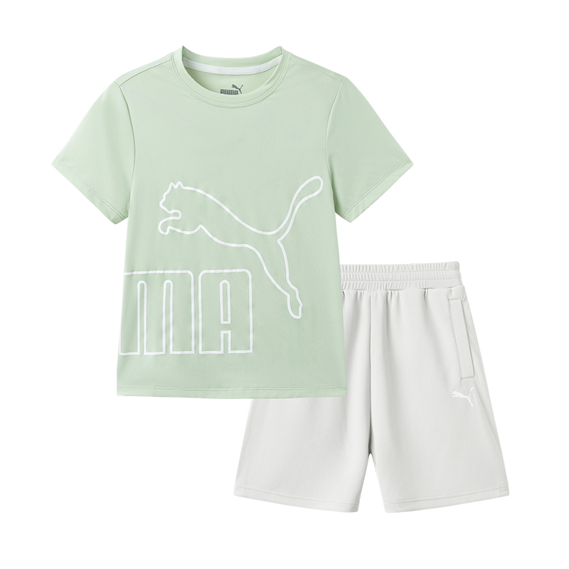 Спортивный костюм PUMA youngACTIVEPERFORMANCE Wiseory (зеленый)